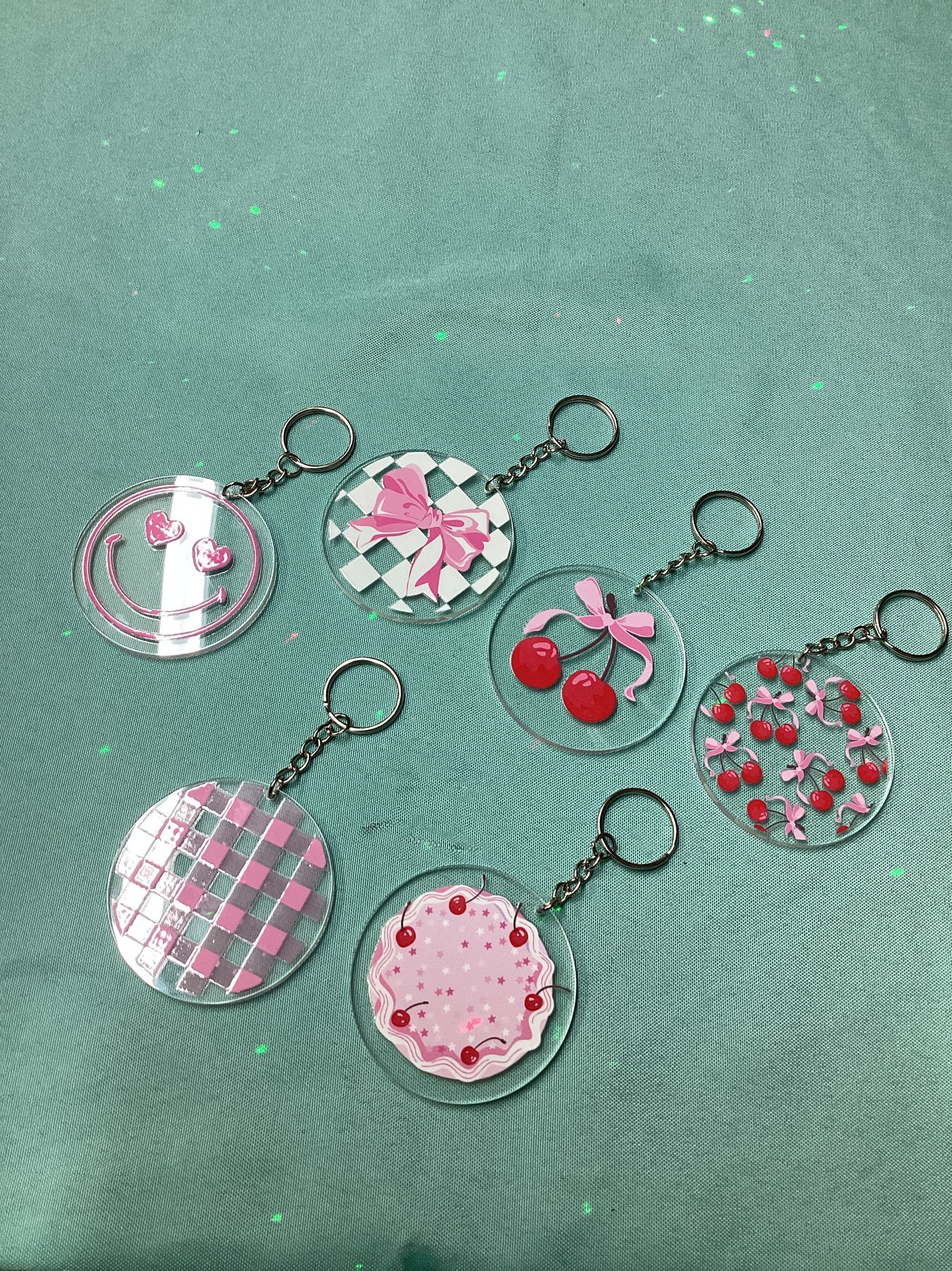 Cherry pie keychains ￼