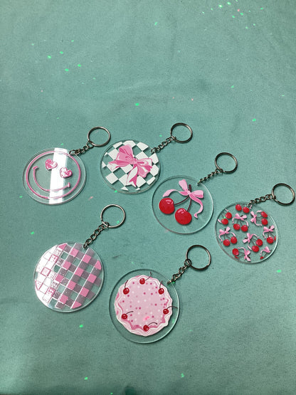 Cherry pie keychains ￼